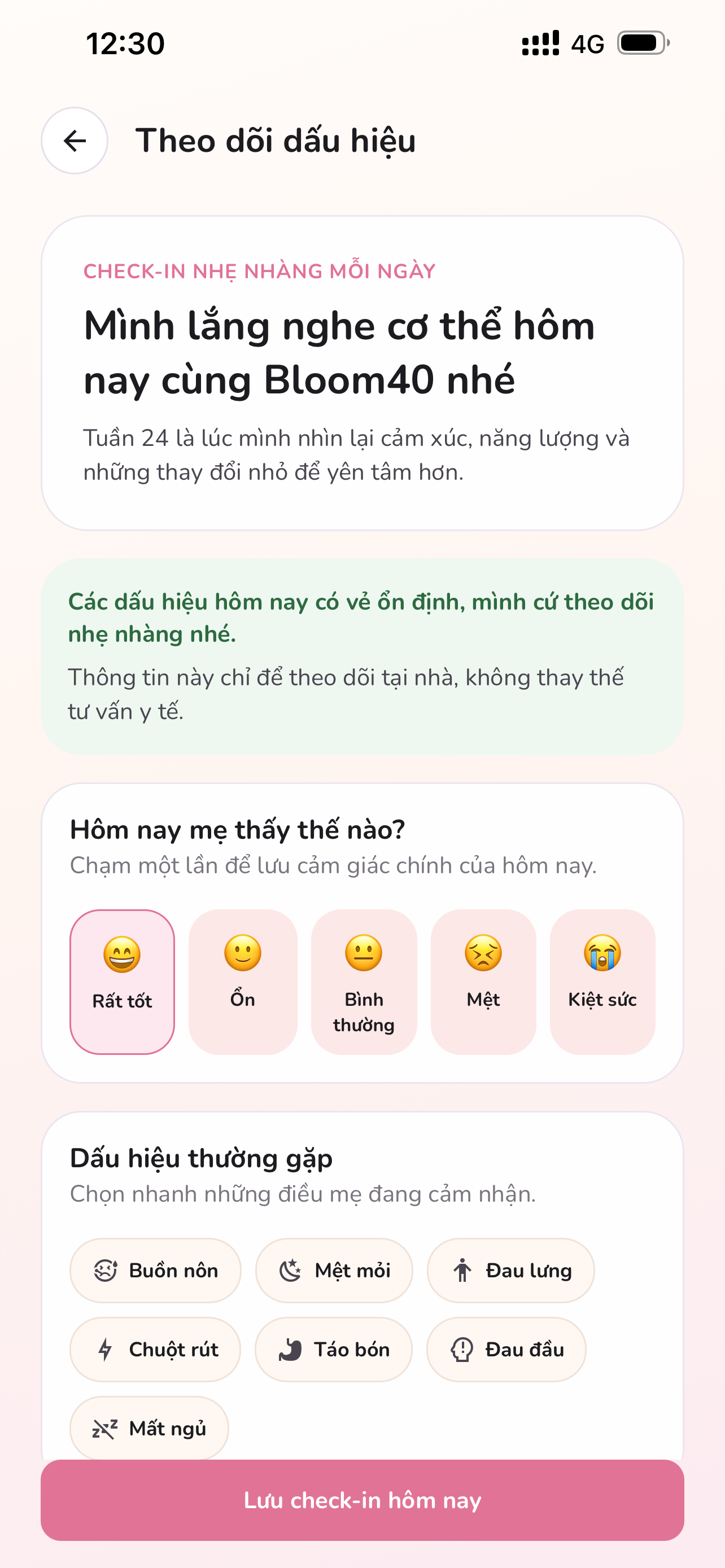 Màn hình check-in Bloom40