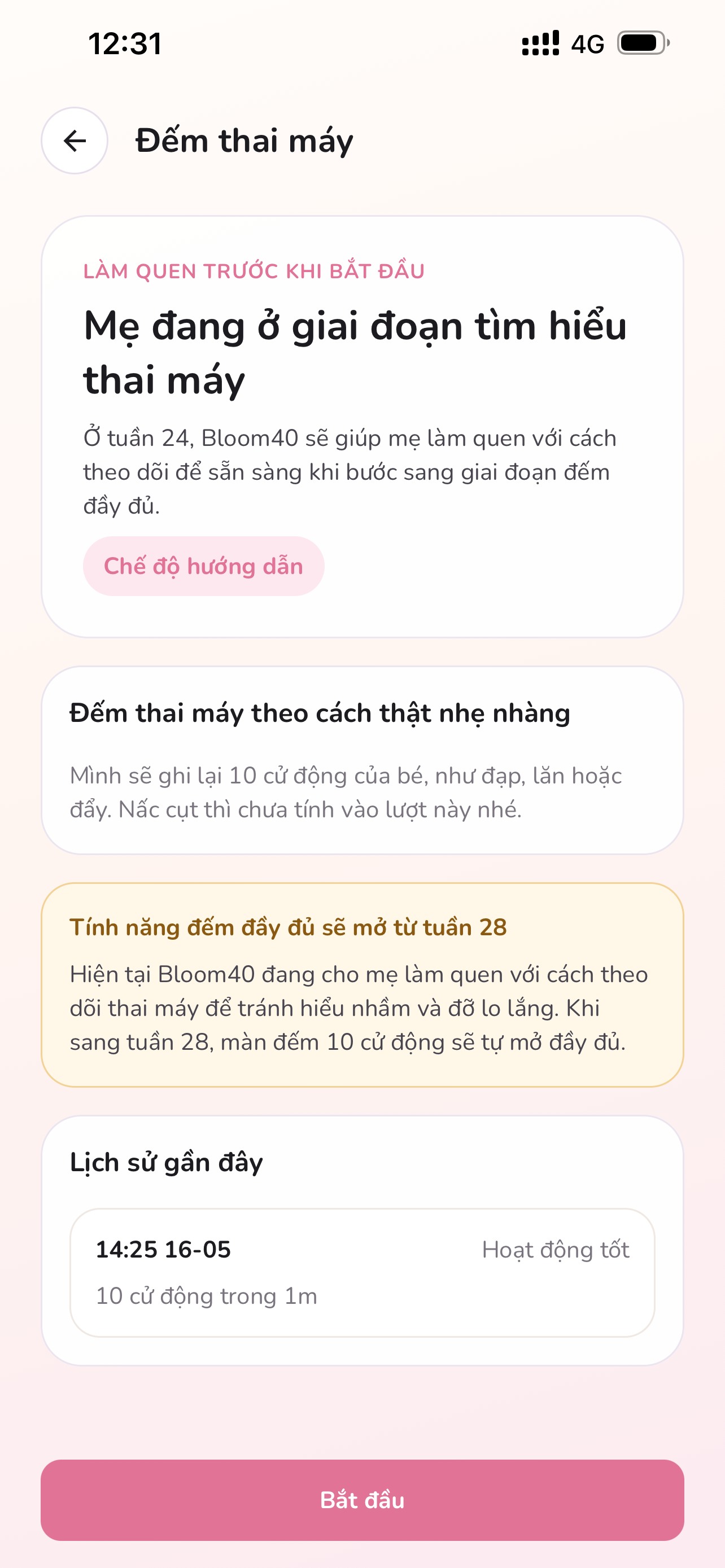 Màn hình nhật ký bé yêu Bloom40